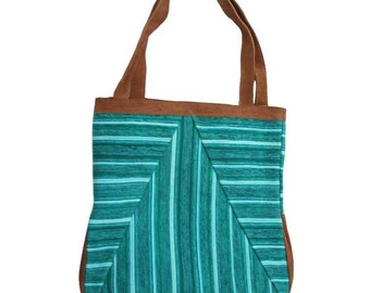 Green camel suede bag