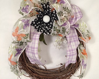Adorable Grapevine Wreath // Small Front Door Wreath // Natural Wreath //Natural Wreaths //Door Decor