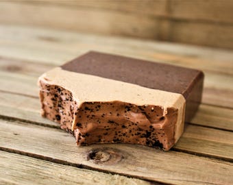 Coffee & Cream Soap, Coffee Soap, Scrub Soap, Kitchen Soap, Exfoliating Soap, Handmade Soap, Cold Process Soap, Vegan Soap, Palm Oil Free