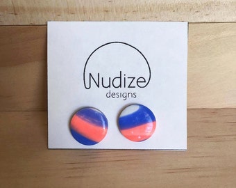 Handmade statement stud earrings // gifts for her // “Lala"