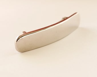 Silver Ladies Hair Clip / Barrette, Silver Plated / Vintage 1990's