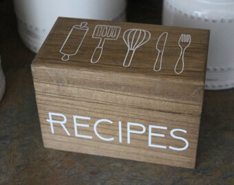 Recipe Box/ Recipes Box/ Recipe Holder