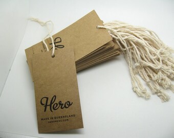 500 kraft hang tags, screen hang tags, kraft tags, favor tags, gift tags