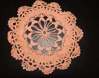 Vintage Apricot Doily