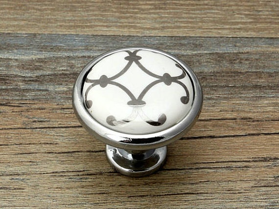 commode boutons tiroir bouton tire poign 233 es blanc argent commode boutons tiroir bouton tire poign 233 es blanc argent