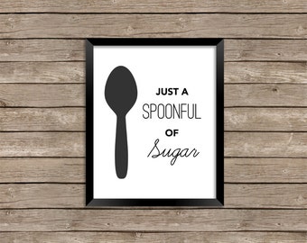 Kitchen Printable, SpoonFul of Sugar
