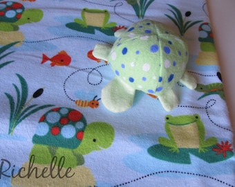 frog turtle bedding etsy