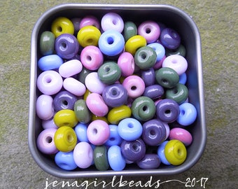 Enchanted Forest - Essential Mini Spacers Lampwork Beads - Made To Order