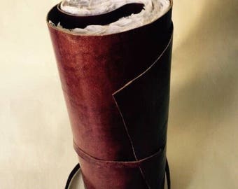 Leather journal, Leather Scroll, Leather sketchpad