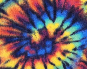 1 Set Of Tie Dye Exploded Spiral Print, Seat Covers and Steering Wheel Cover Custom Made.