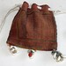 FREE SHIPPING!! Small Vintage, India, Zills, Dowry Bag, Hand Embroidered, Wedding, Banjara, Gypsy, Belly Dancing, Boho, Ethnic, Bedouin