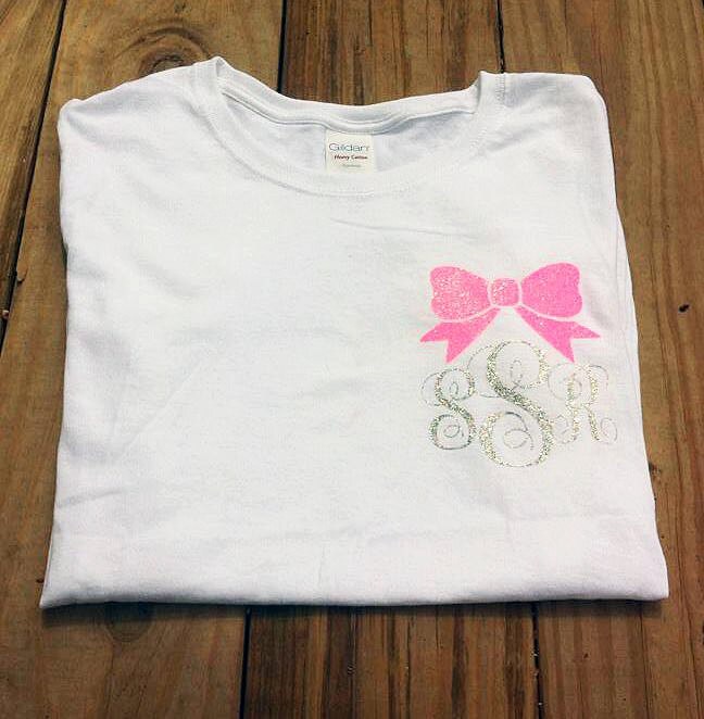 pink monogram shirt