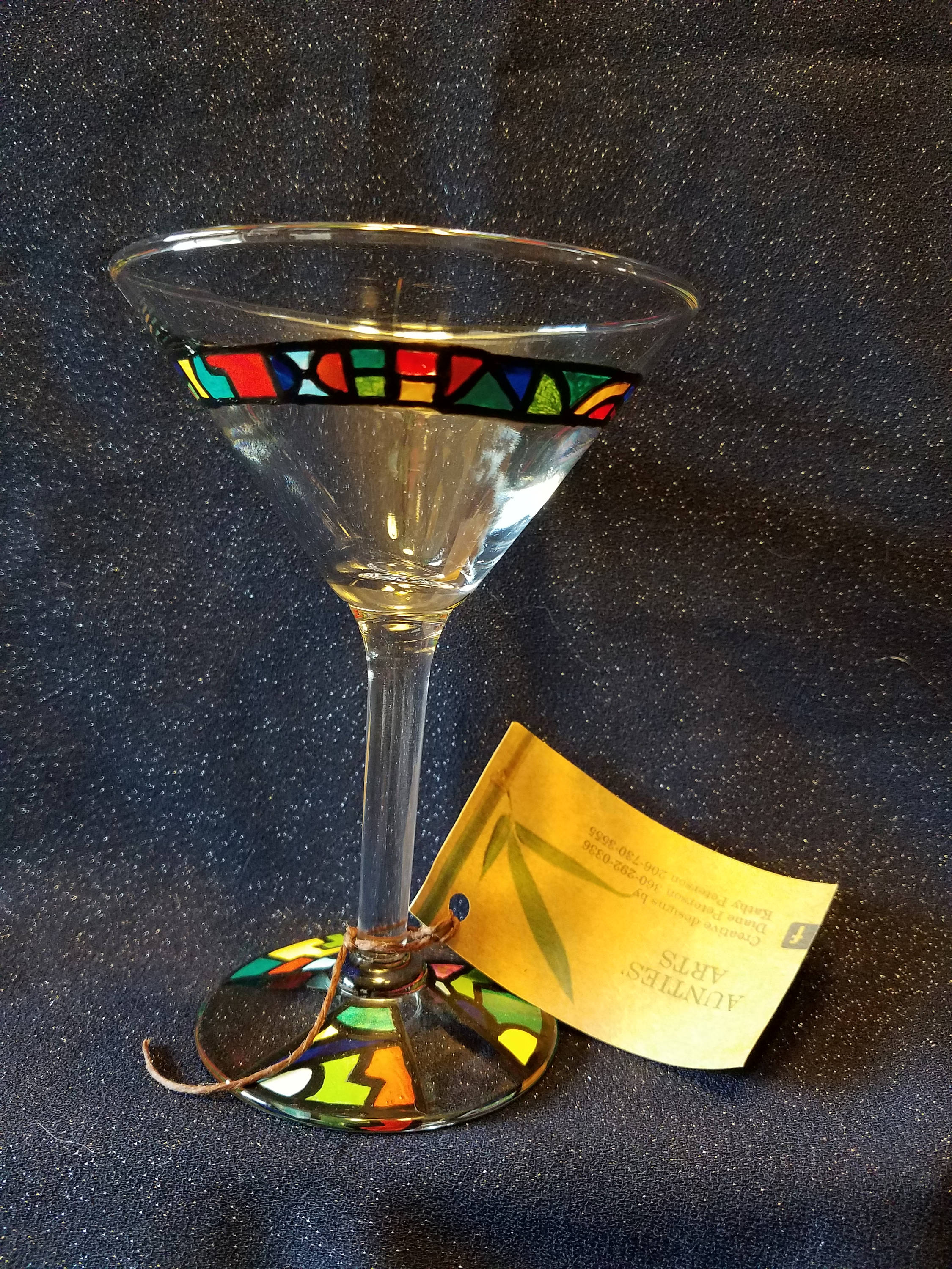 Stained Glass Art Deco Martini