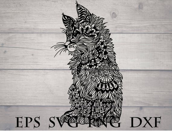 Free Free 86 Cricut Cat Mandala Svg SVG PNG EPS DXF File