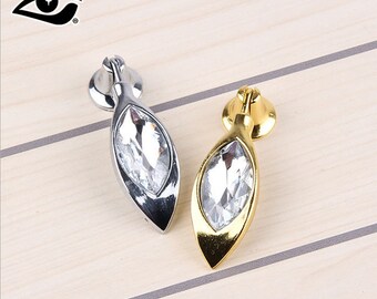 2PCS/SET crystal metal door handle door knot