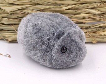 Gray Toy Hamster Cute Handmade Plushie