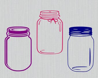 Mason jars svg bundle, mason jar monogram frame, mason jar clipart, mason jar silhouette, cut files for cricut and silhouette, png, dxf