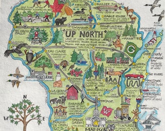 Wisconsin State Map