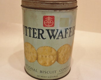 Nabisco Butter Wafer National Biscuit Co Tin Vintage Advertising