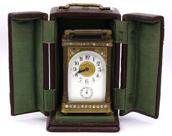 Officine clock with alarm clock and original case, fine ' 800