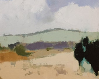 ORIGINAL landscape painting oil landscape abstract landscape 20x20 pamela munger