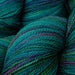 Hand Dyed Yarn, Lace Weight Superwash BFL Wool Silk - Aegean Multi - Blue Green Turquoise Lace Knitting Yarn