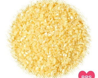Shimmer Yellow Sparkling Sugar, Edible Sprinkles, Shimmer Yellow Sugar, Yellow Sugar Crystals, Wedding Sprinkles, Baby Shower Sprinkles