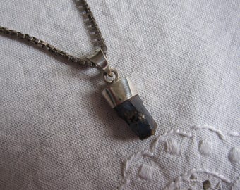 Blue Himalayan kyanite Crystal pendant and silver (11)