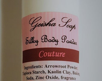 Couture Silky Dusting Powder - Body Powder - Talc Free - Cornstarch Free