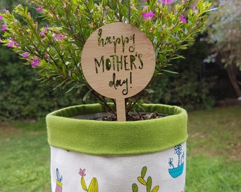Happy Mothers Day plant marker-plant peg-plant decoration-floral-flowers-flowerpot-mum-mom-pot plant-potted plant-gran-grandma-nan-nanna-oma