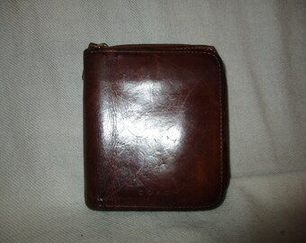 Coach leather bi fold wallet