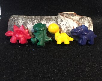 Dinosaur crayons. Party favors. Dinosaur Party