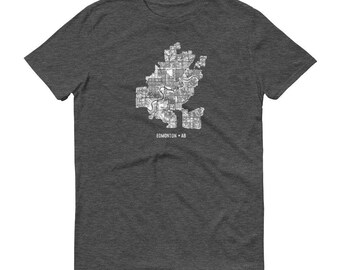 Edmonton Shirt, Edmonton AB, Canada, Edmonton TShirt, Edmonton Gift, Edmonton Tee, Edmonton Map, Canada Shirt, Alberta Map, Alberta Shirt