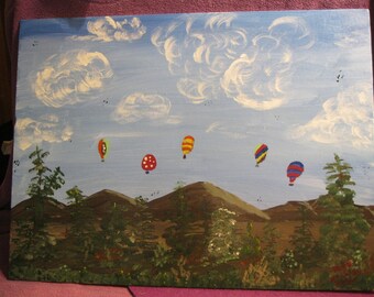 HOT Air BALLOONS In The SKY Acrylic Picture