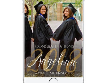 Graduation Geofilter. Congratulations Snapchat Geofilter Graduation University School High School Graduation, Celebration, Snapchat Custom