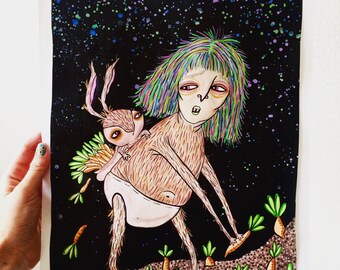 Midnight Snack- Art Print