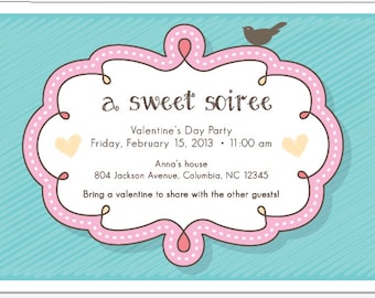 Valentine's Day- Sweet Soiree Party Invitation