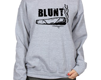 Smoking Blunt Sweatshirt, 419 420 Day Weed Shirt, Stoner Gift, Spliff Dope Jumper, Cosy Pullover, Fleece Lined Crewneck Sweater