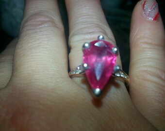 Vintage Pink Sapphire Ring