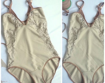 One piece bodysuit, organic cotton onesie, handmade lingerie, organic underwear