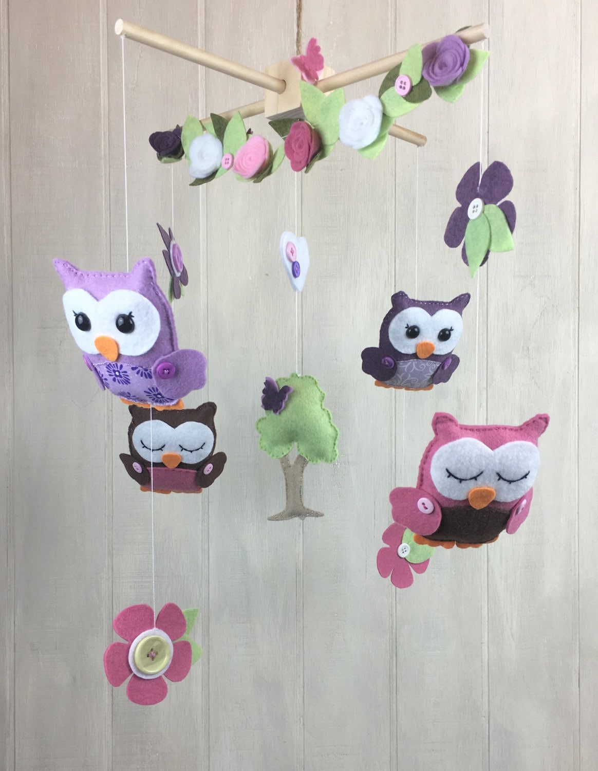 Baby mobile Owl mobile nursery hanging decor owls hot