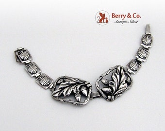 SaLe! sALe! Acorn Bracelet Sterling Silver 1940