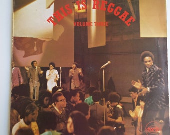 Rare Vintage 1970 This Is Reggae Vol. 3 LP Vinyl Record Orange PAMA Label Reggae Ska UK Pressing