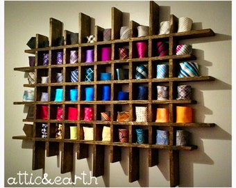 Handmade tie rack