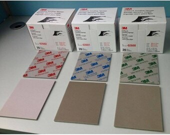 3m Sanding Sponges Softback Foam Pads 3pcs 3grits sets packs superfine ultrafine microfine sandpaper tools