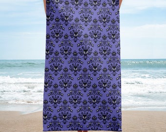 Haunted Mansion Wallpaper Bathroom/Beach Towel