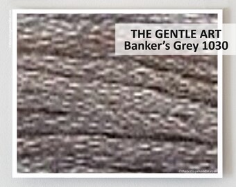 BANKER'S GREY 1030 Gentle Art GAST hand-dyed embroidery floss cross stitch thread at thecottageneedle.com gray