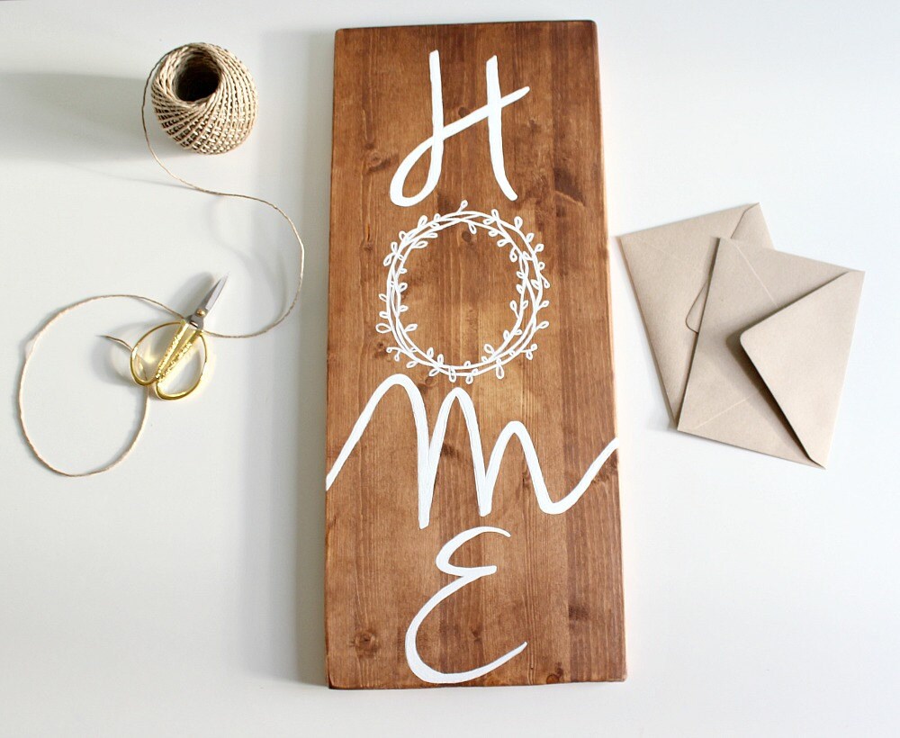 Rustic Home Decor Home wood sign Large Wood Sign Farmhouse