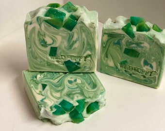 Lemongrass Mojito Soap / Artisan Soap / Handmade Soap / Soap / Cold Process Soap