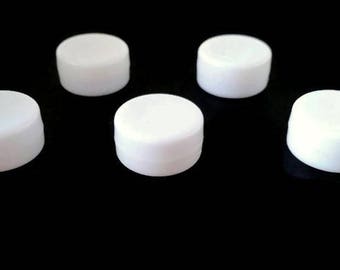 Rattle insert, shaker insert, rattle toy insert, doll making supply, 5 flat rattle inserts, craft supplies, rattle, 22mm rattle inserts